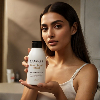 Biotin Bond Repair Anti Hair Fall Shampoo, Strengthens & Repairs Damaged Hair, Sulfate & Paraben Free, With Biotin &amp; Watercress Complex