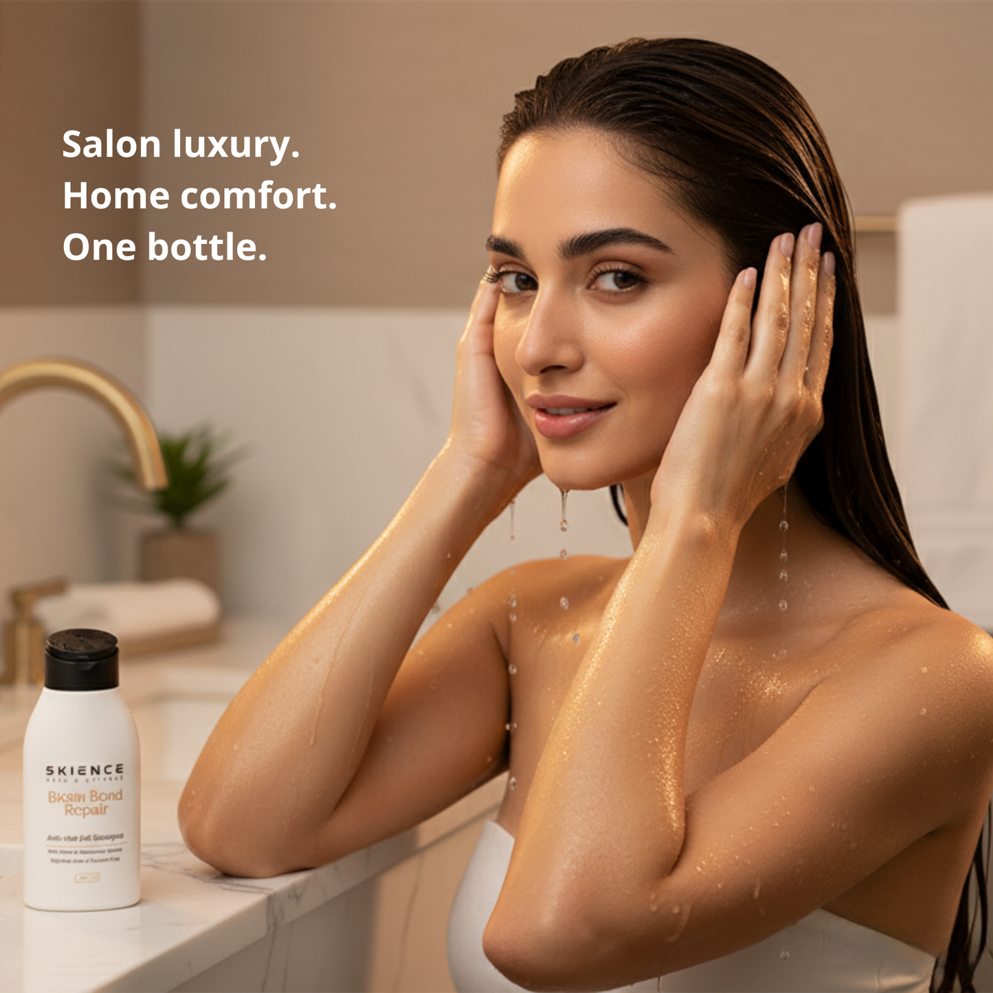 Biotin Bond Repair Anti Hair Fall Shampoo, Strengthens & Repairs Damaged Hair, Sulfate & Paraben Free, With Biotin &amp; Watercress Complex