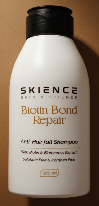 Biotin Bond Repair Anti Hair Fall Shampoo, Strengthens & Repairs Damaged Hair, Sulfate & Paraben Free, With Biotin &amp; Watercress Complex